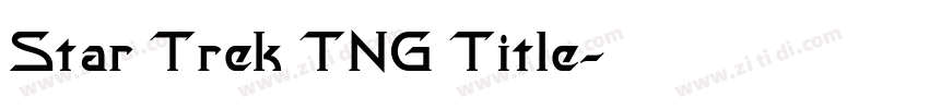 Star Trek TNG Title字体转换